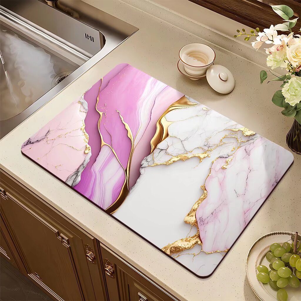 Abstract Design Kitchen Mat