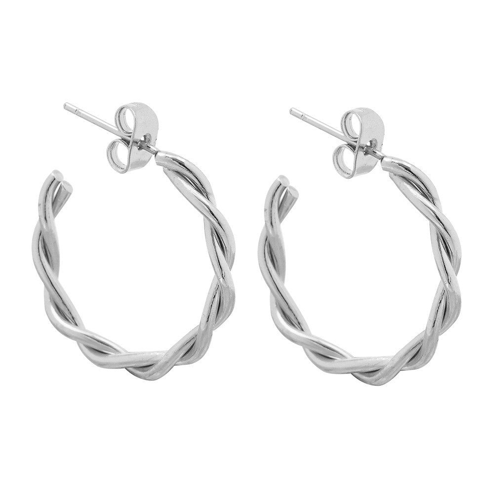 Sleek Curved Huggie Earrings Stornfield