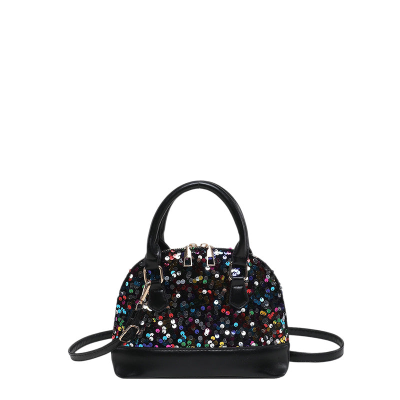 Sequin-Embellished Handbag