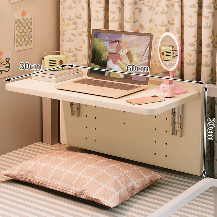 Wall-Mounted Foldaway Bedside Laptop Shelf Desk Compact Floating Study Surface