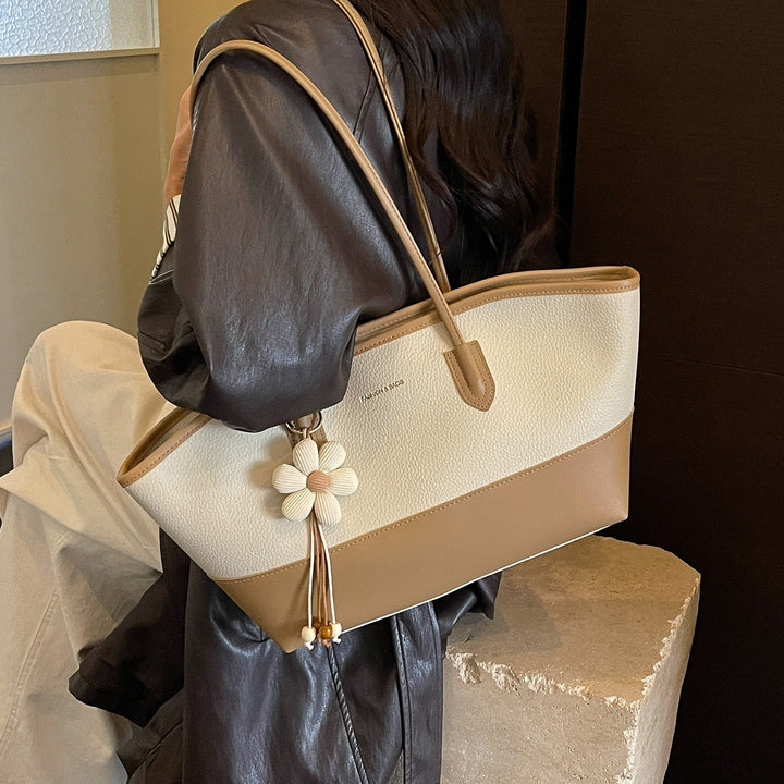 Structured Leather Tote Bag