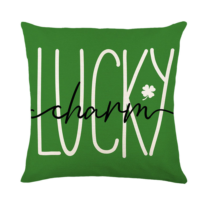 Square Decorative Plaid Linen Cushion Cover