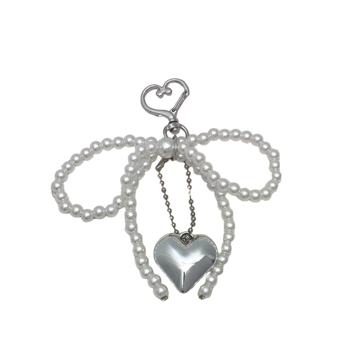 Elegant Pearl Bow Keychain Stornfield