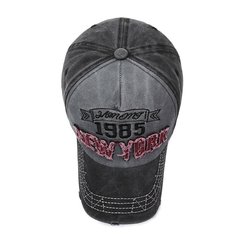 Men's Distressed Cotton Graphic Baseball Cap Stornfield