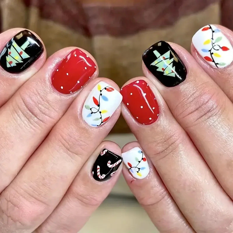Artistic Winter-Themed Nail Art Stornfield