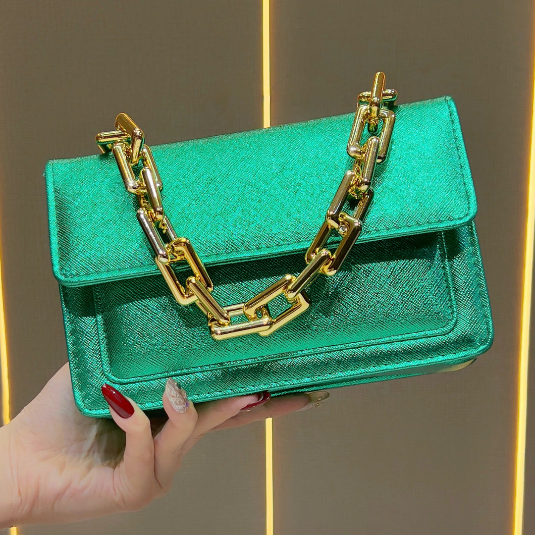 Elegant Chain-Handled Handbag