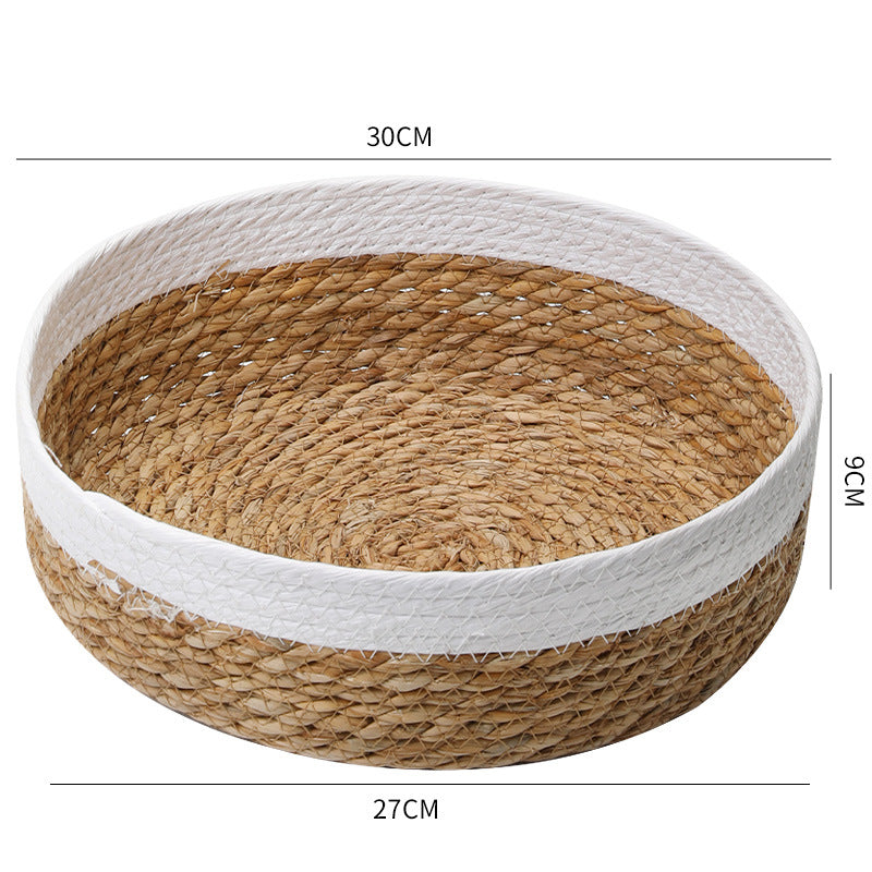 Unisex beef storage basket with elegant textile edging Stornfield