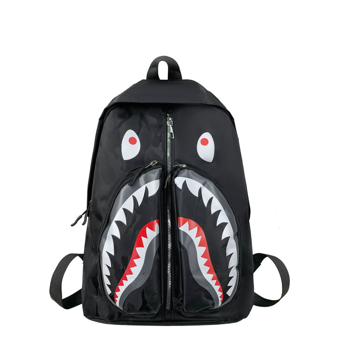 Backpack with Elaborately Designed Shark Motif Stornfield
