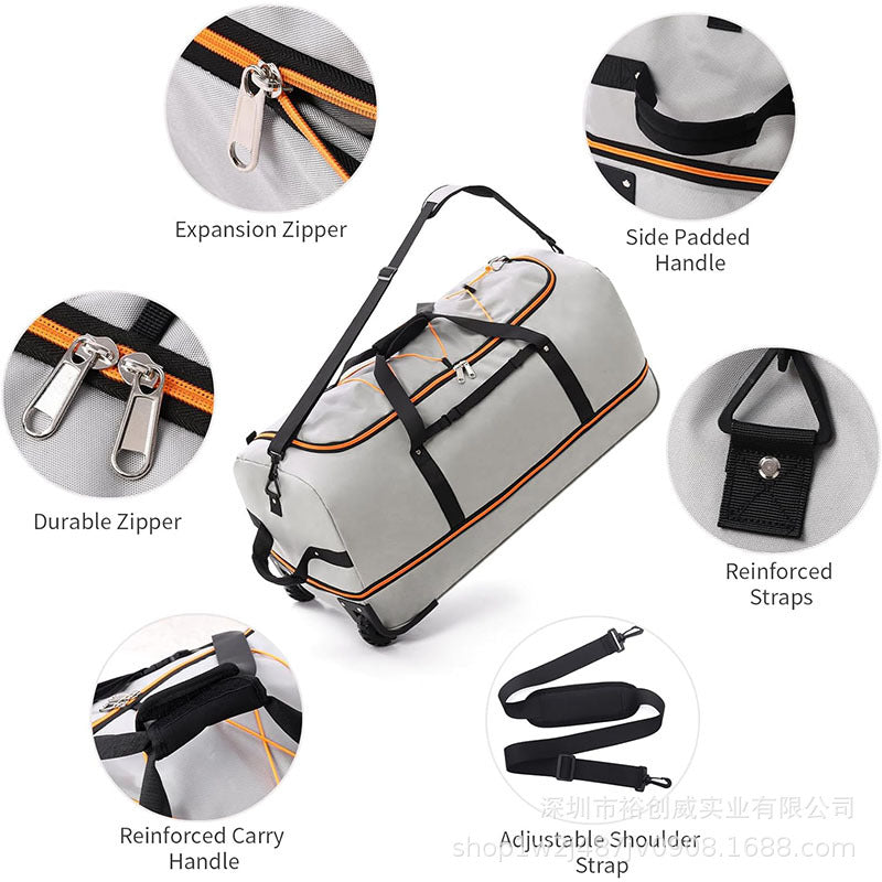 Rolling Travel Duffle Bag with Adaptive Wheels Stornfield