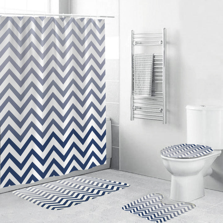 Chevron Pattern Bathroom Set Stornfield