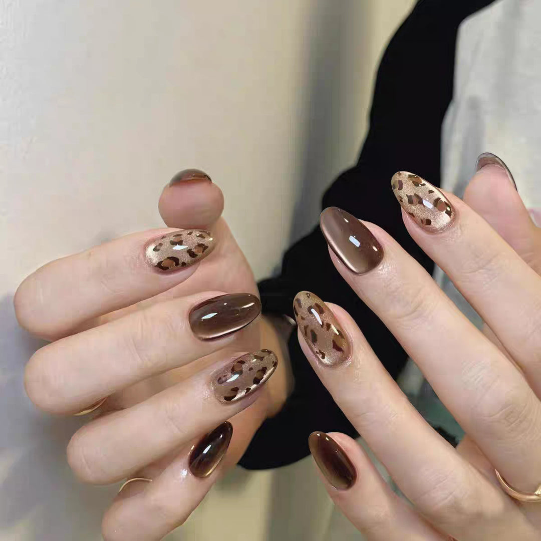Artificial Nails in Elegant Leopard Pattern Stornfield
