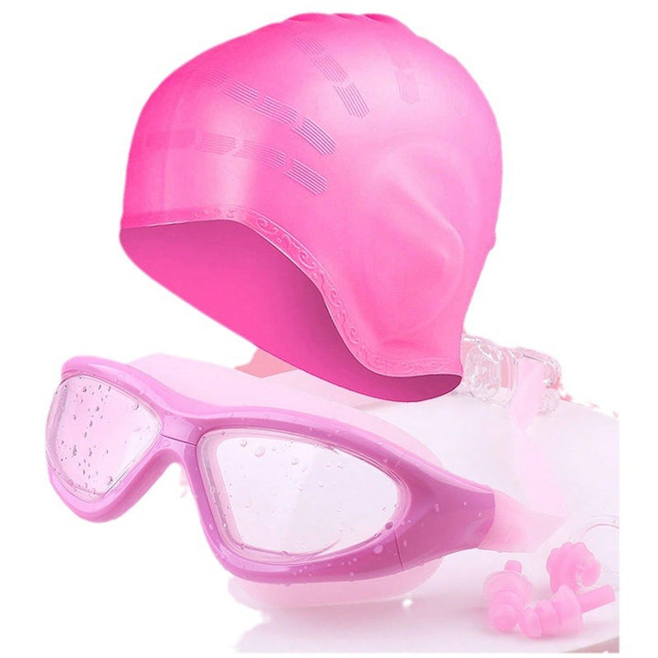 Swim set with comfort swim goggles and cap Stornfield