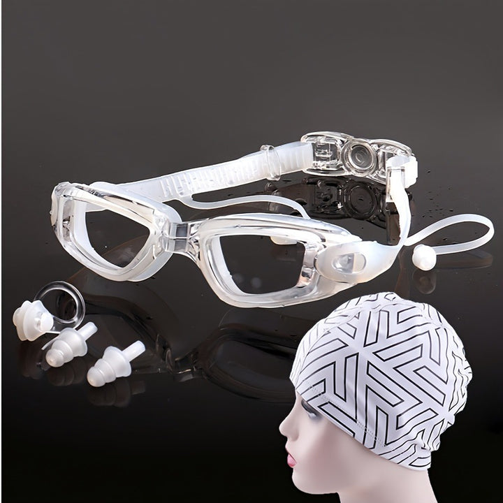 Swimming Sports Set with Ergonomic Swimming Goggles and Stylish Swim Cap Stornfield