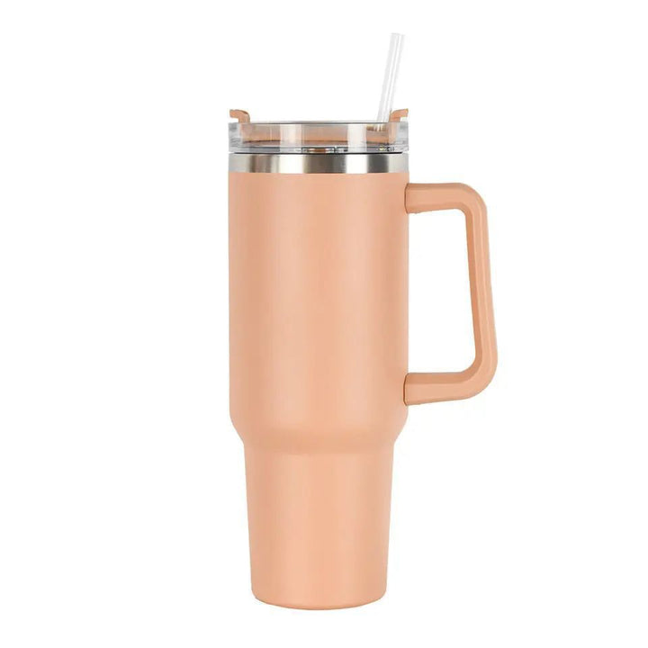 Women's Insulated Drinking Cup with Handle and Straw Stornfield