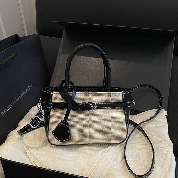 Compact Structured Crossbody Handbag