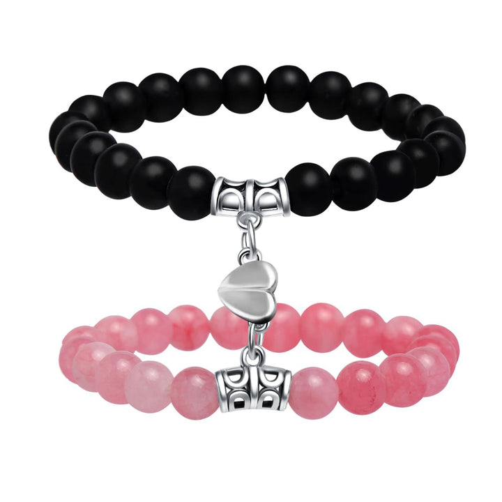 Dual Stone Heart Charm Bracelet Stornfield
