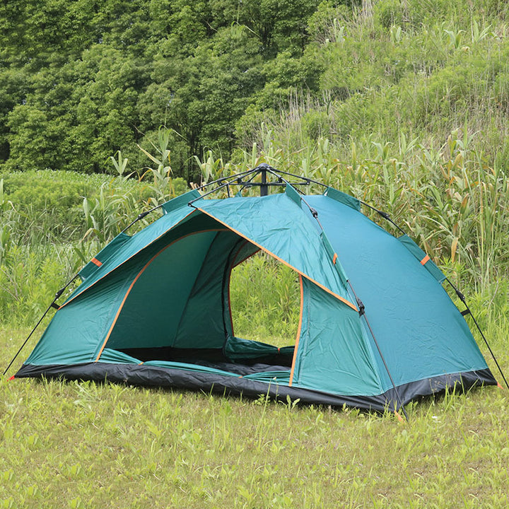 Camping Tent With Expandable Interior And Weatherproof Material Stornfield