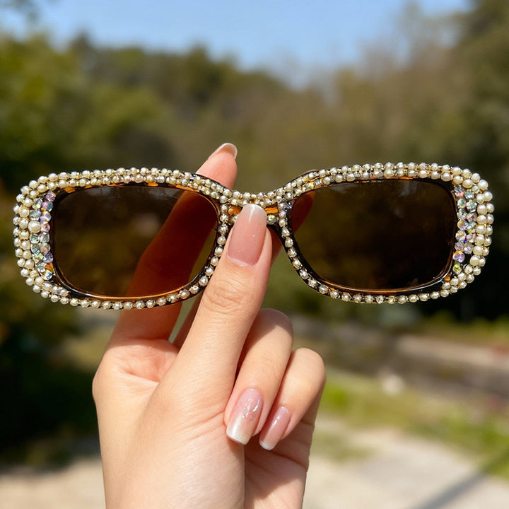 Rhinestone-Embellished Fashion Sunglasses Stornfield