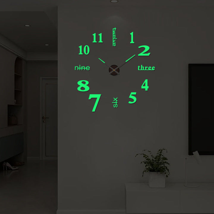 Stornfield Luminous Frameless 3D Wall Clock