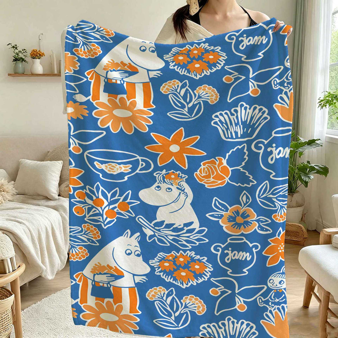 Cartoon-Themed Fleece Throw