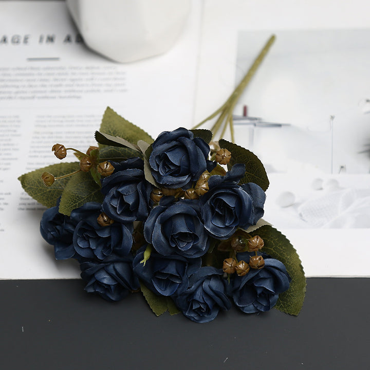 Decorative Silk Rose Bouquet for Home Decor