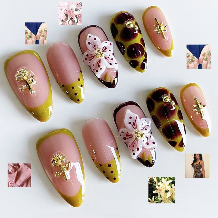 Elegant Artificial Nail Set with Unique Design Stornfield