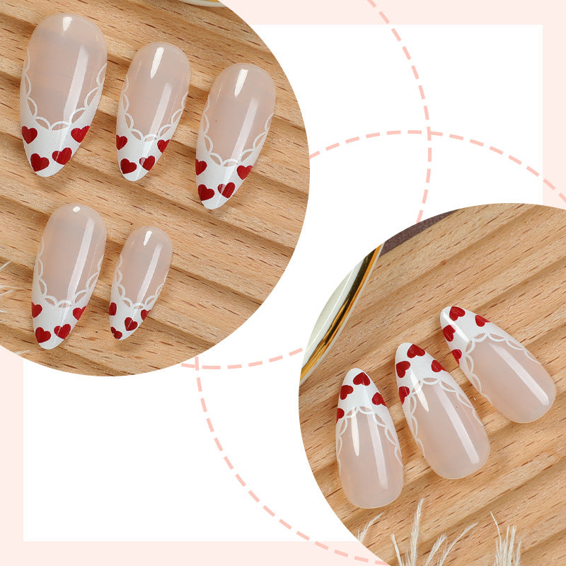 Decorative Press-On Nail Art Set with Floral and Bow Designs Stornfield