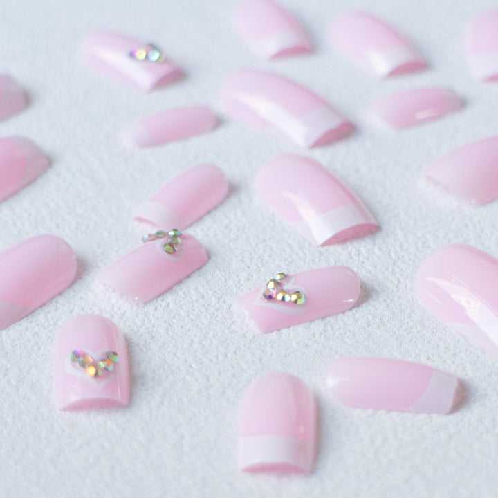 Elegant French Tip Acrylic Nail Art Kit  1790958233