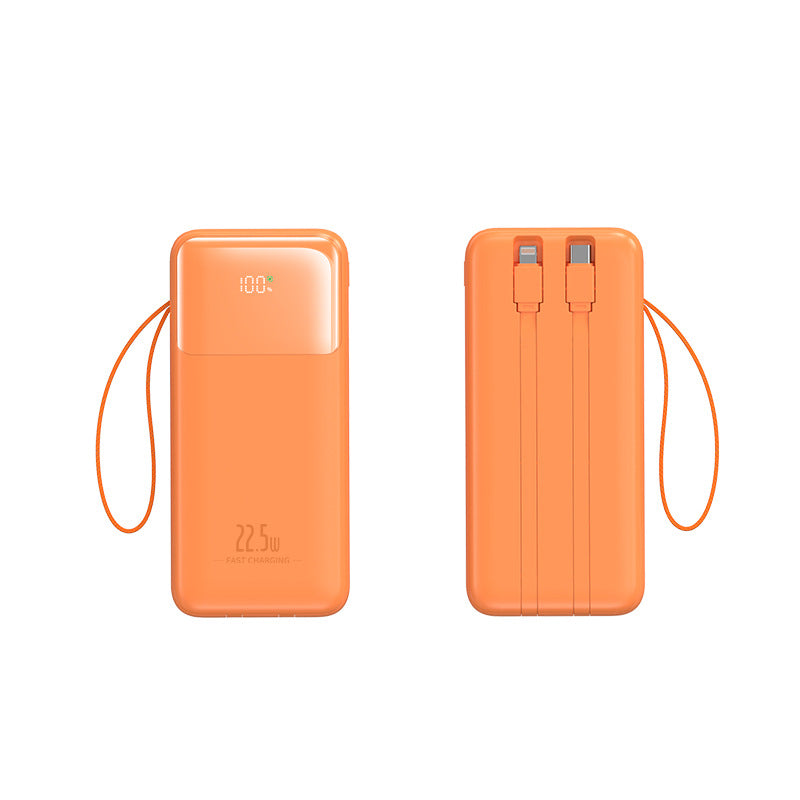 Portable power bank with integrated charging cable and fast charging function Stornfield