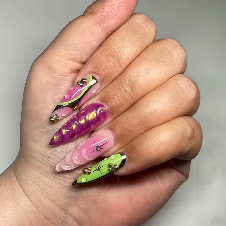 Artistic Press-On Nail Set Stornfield