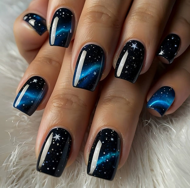 Galaxy-Themed Nail Art Set Stornfield