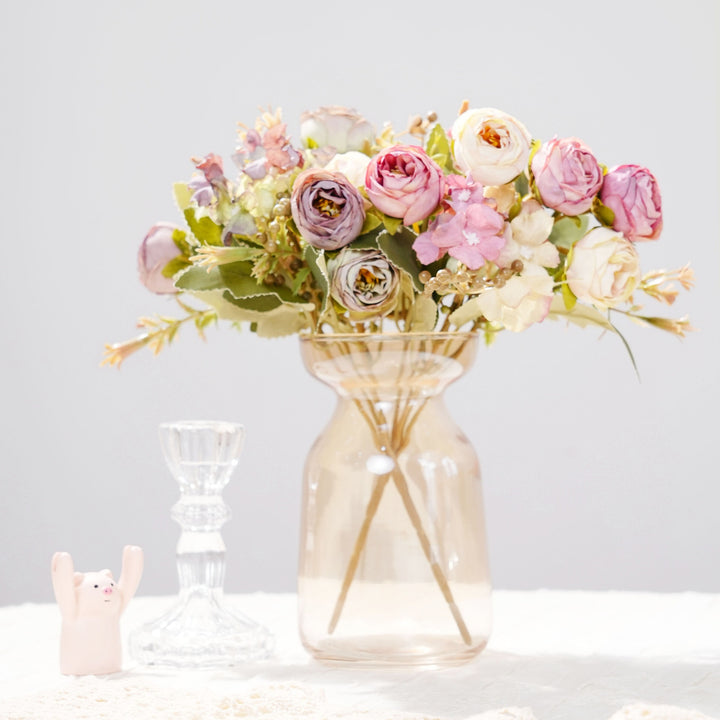 Lifelike Artificial Floral Stem Bouquet