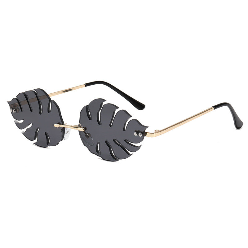 Ladies fashionable sunglasses with striking leaf design Stornfield