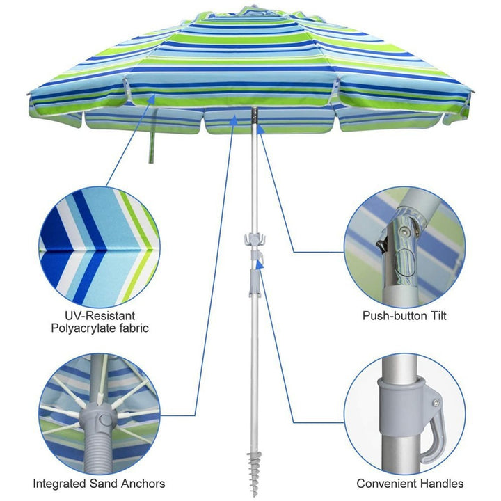 Ladies large sun protection umbrella with stable construction Stornfield