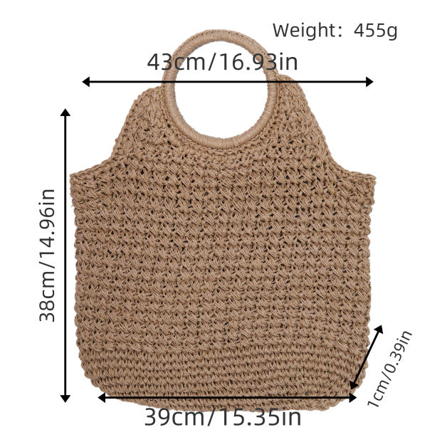 Handwoven shopping and beach bag Stornfield