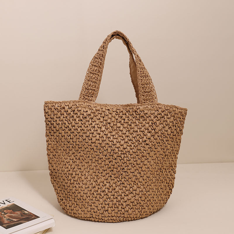 Stylish basket bag made of natural fiber with generous storage space Stornfield
