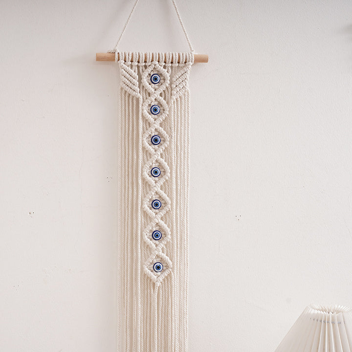 Macrame Decorative Wall Hanging with Eye Design Stornfield