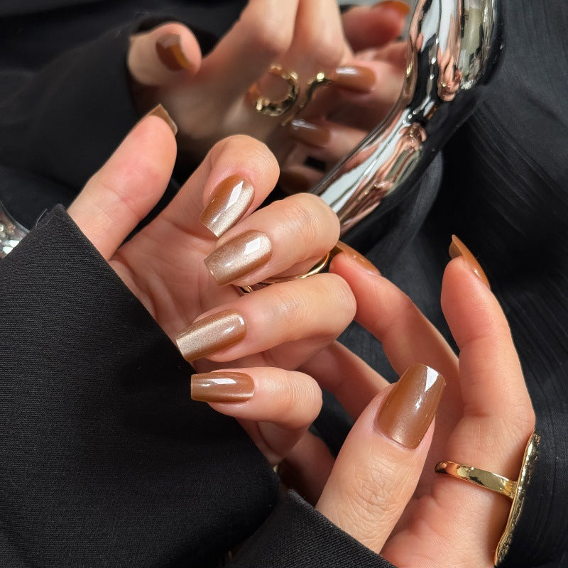 Elegant artificial nails with gentle ombre finish Stornfield