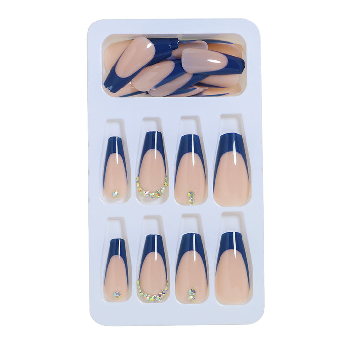 Premium French Tip Press-On Nail Set Stornfield