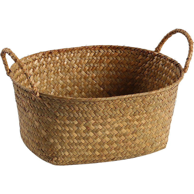 Unisex Handwoven Storage Basket with Ergonomic Handles Stornfield