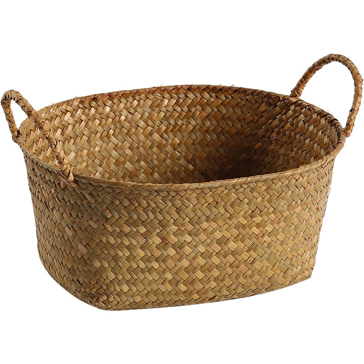 Unisex Handwoven Storage Basket with Ergonomic Handles Stornfield