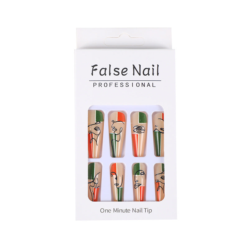 Creative line design artificial nails Stornfield