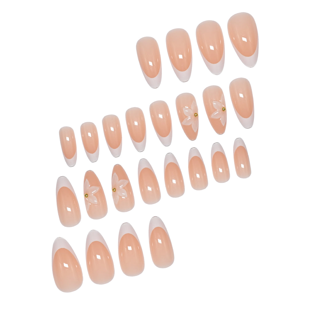 Artistic French Tip Nail Extensions