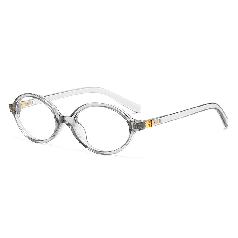 Women's fashionable oval glasses with golden accents Stornfield