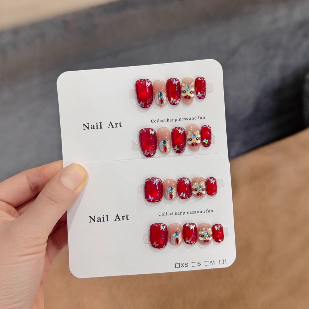 Glamorous Press-On Nail Art Set Stornfield