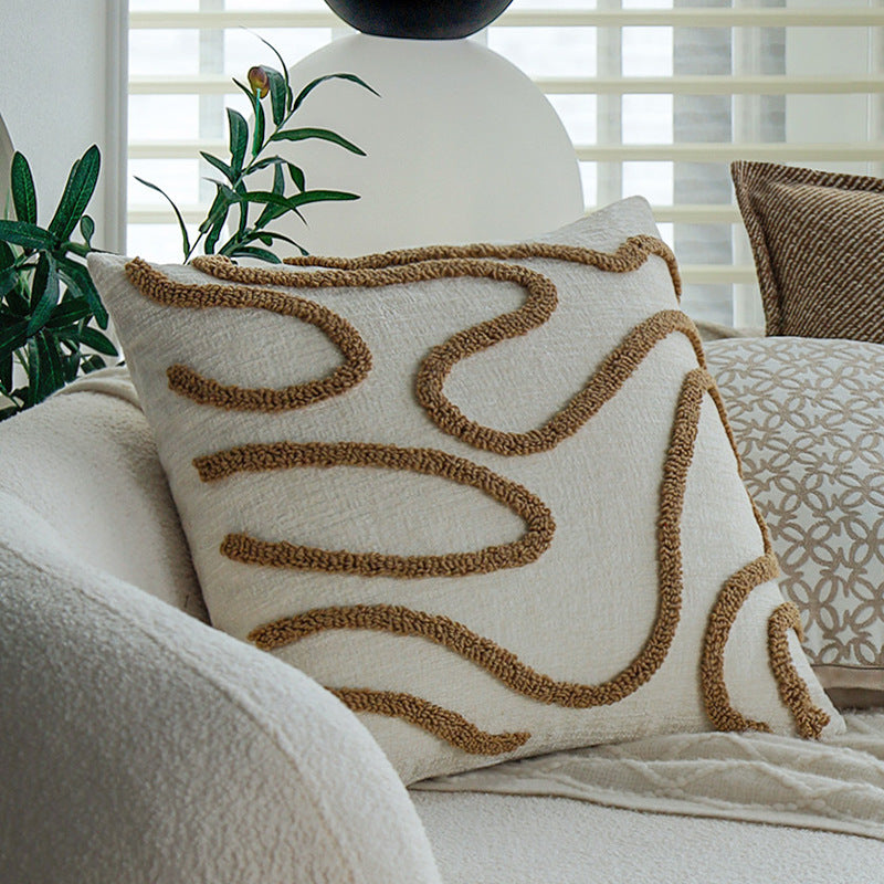Decorative cushion with fine herringbone structure Stornfield
