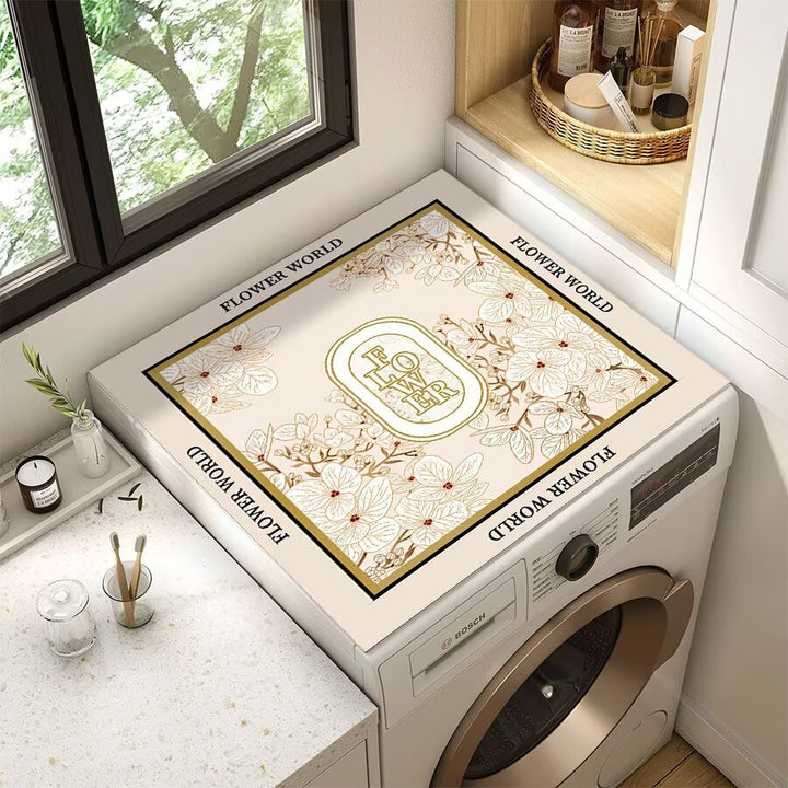Decorative Floral Laundry Counter Mat Stornfield