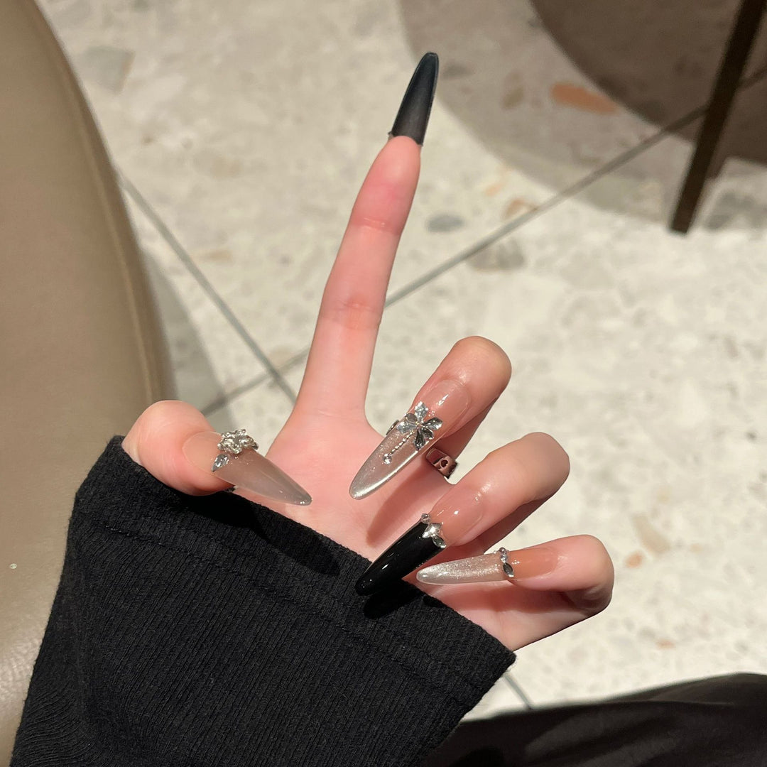 Premium Long Stiletto Press-On Nail Extensions Stornfield