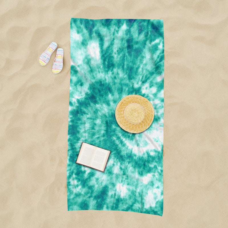 generously cut beach towel with TIE-DYE pattern Stornfield