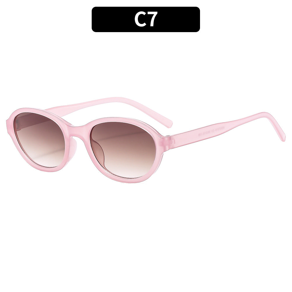 Retro-Inspired Oval Sunglasses